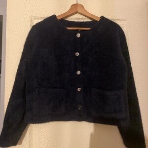 Elegant Black Teddy Jacket